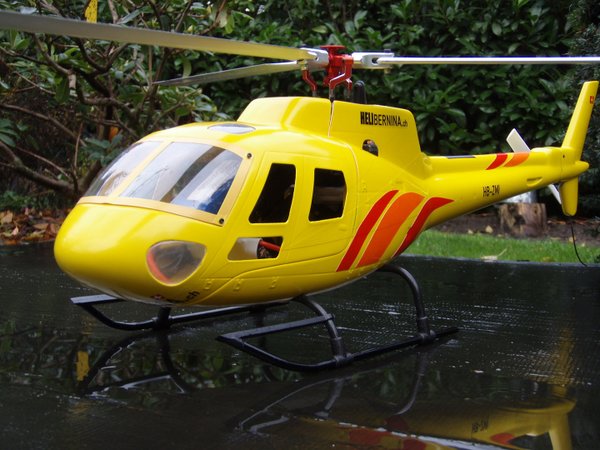 AS-350 Helicopter 450er Mechanik/3 Blattrotorkopf -RTF-mit Sender